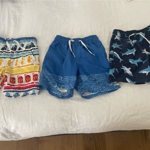 3 pairs of Hanna Anderson boys swim shorts.
